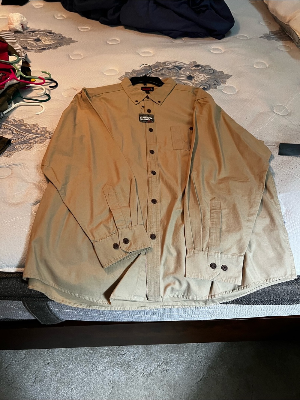 Men's Lightweight Shirt Jacket in Khaki by Timberland - Picture 1 of 1